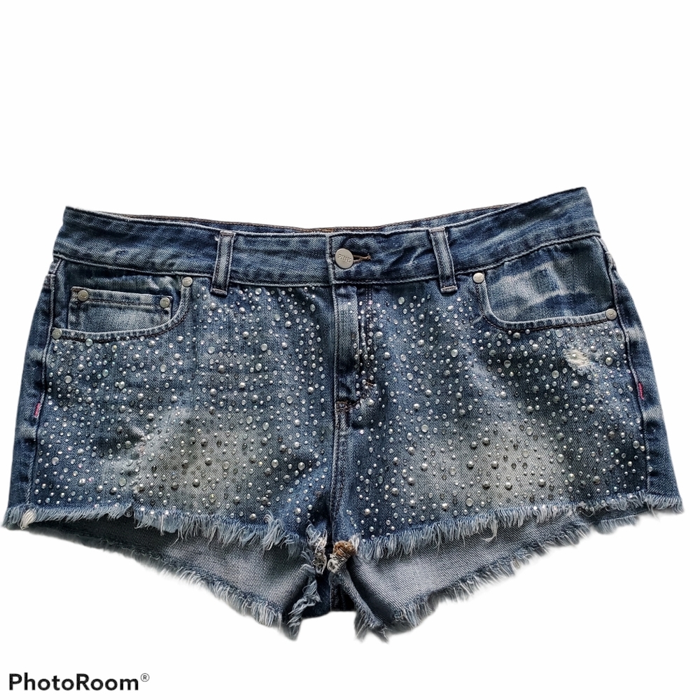 Victoria's Secret PINK rhinestone jean shorts